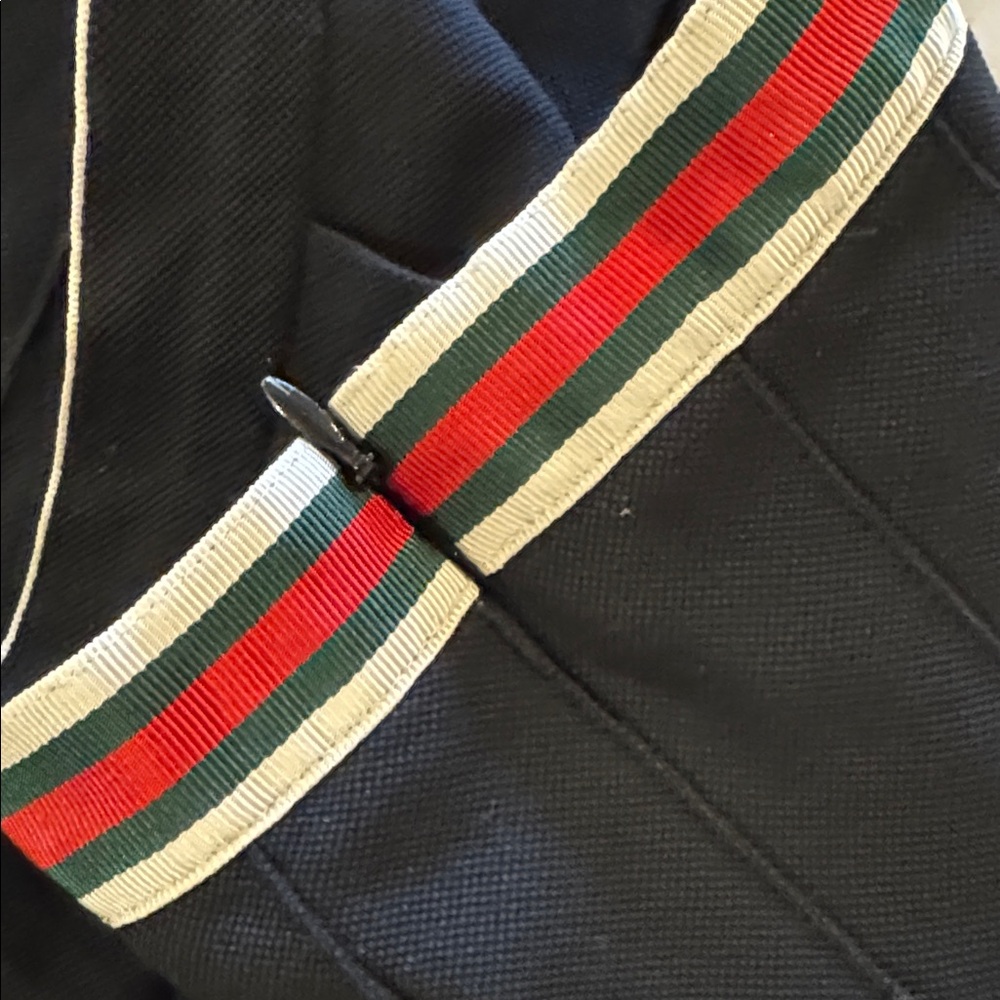 Gucci Pleated Mini Skirt with Striped Trim - Picture 4 of 9